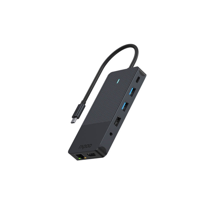 Rapoo USB-C Multiport UCM-2006 12-in-1 USB-C Adapter i gruppen COMPUTERTILBEHØR / Computer Tilbehør / USB-hubs hos TP E-commerce Nordic AB (C32276)