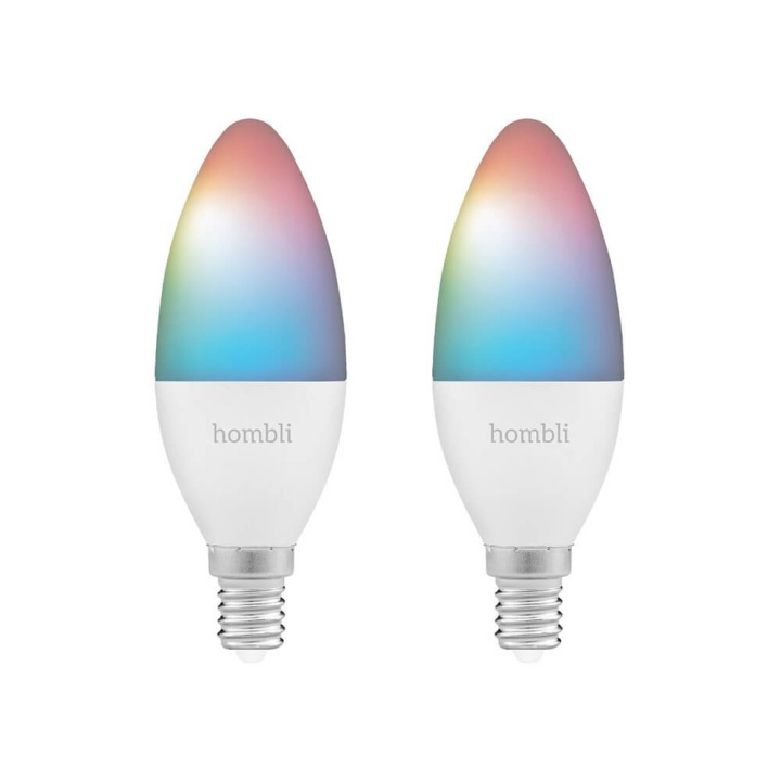 Hombli Smart Lampa E14 RGB Promo 2-Pack CCT i gruppen HJEMMEELEKTRONIK / Lys / LED lamper hos TP E-commerce Nordic AB (C32283)