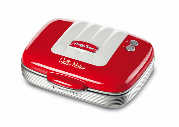 Ariete Party Time waffle maker Red i gruppen HJEM, HUS & HAVE / Husholdningsapparater / Vaffeljern hos TP E-commerce Nordic AB (C32389)