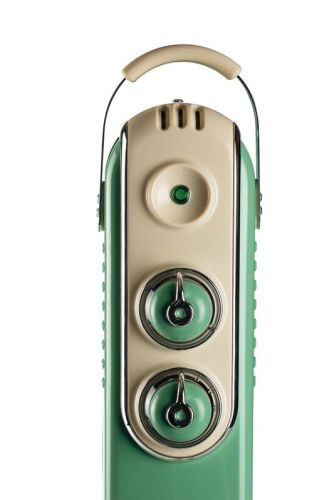 Ariete Vintage oilradiator 1500w 7 fins, Green i gruppen HJEM, HUS & HAVE / Ventilator & Klima apparater / Radiatorer hos TP E-commerce Nordic AB (C32432)