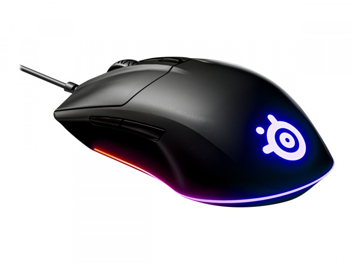 SteelSeries Rival 3 Optisk Kabling Sort i gruppen COMPUTERTILBEHØR / GAMING / Mus hos TP E-commerce Nordic AB (C32483)