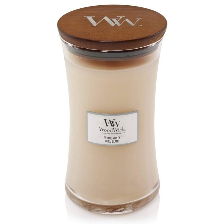 WoodWick Large - White Honey i gruppen SKØNHED & HELSE / Duft & Parfume / Øvrig duft / Duftlys hos TP E-commerce Nordic AB (C32518)