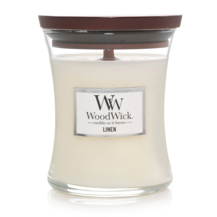 WoodWick Medium - Linen i gruppen SKØNHED & HELSE / Duft & Parfume / Øvrig duft / Duftlys hos TP E-commerce Nordic AB (C32522)