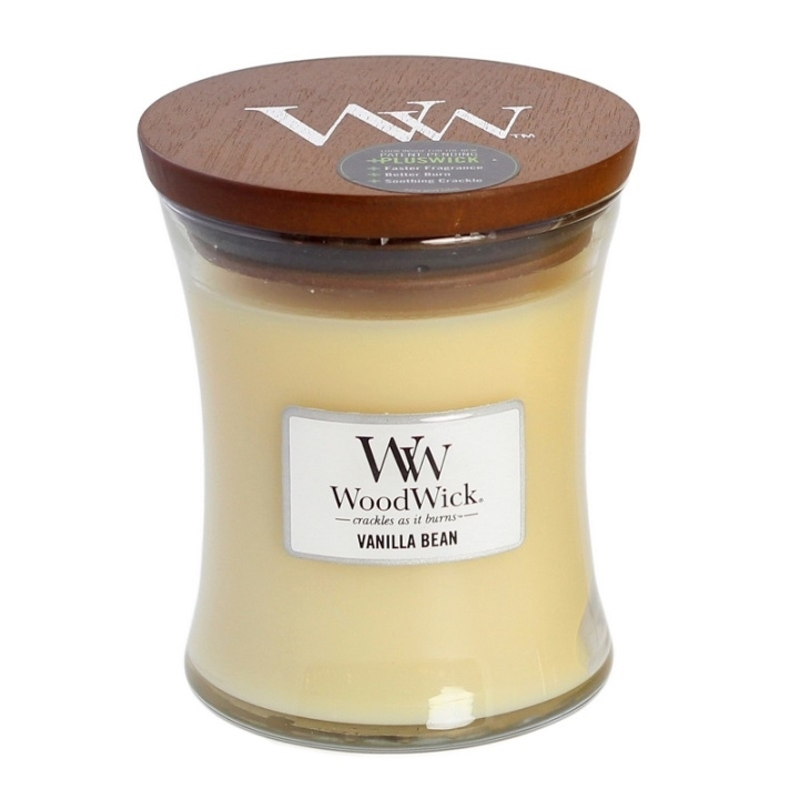 WoodWick Medium - Vanilla Bean i gruppen SKØNHED & HELSE / Duft & Parfume / Øvrig duft / Duftlys hos TP E-commerce Nordic AB (C32529)
