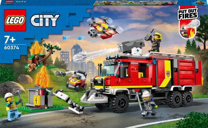 LEGO City Fire 60374 - Fire Command Truck i gruppen LEGETØJ, BØRN & BABY / Legetøj / Bygge legesager / Lego hos TP E-commerce Nordic AB (C32765)