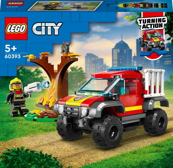 LEGO City Fire 60393 - 4x4 Fire Truck Rescue i gruppen LEGETØJ, BØRN & BABY / Legetøj / Bygge legesager / Lego hos TP E-commerce Nordic AB (C32766)