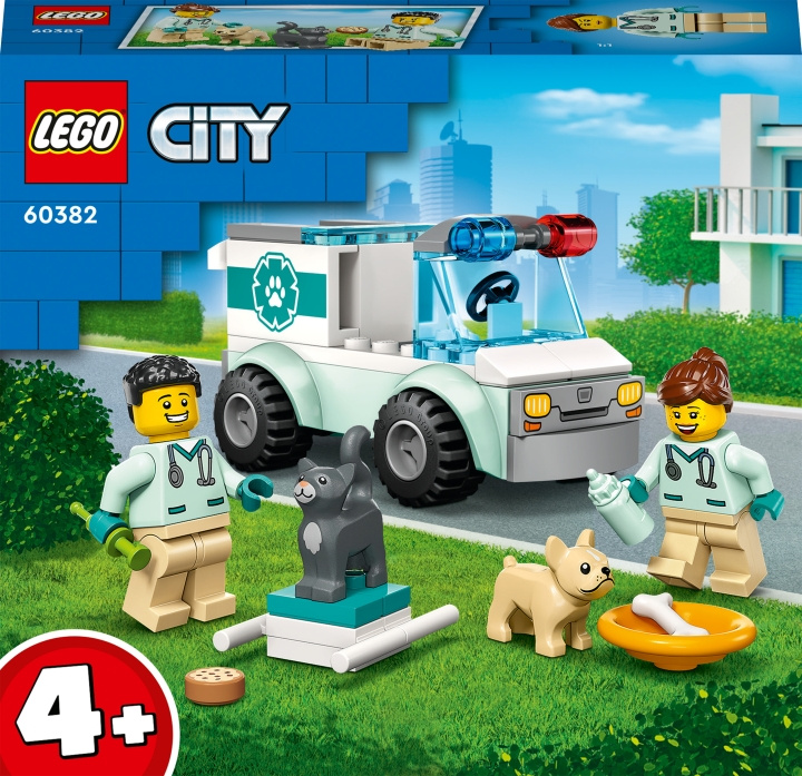 LEGO City Great Vehicles 60382 - Vet Van Rescue i gruppen LEGETØJ, BØRN & BABY / Legetøj / Bygge legesager / Lego hos TP E-commerce Nordic AB (C32767)