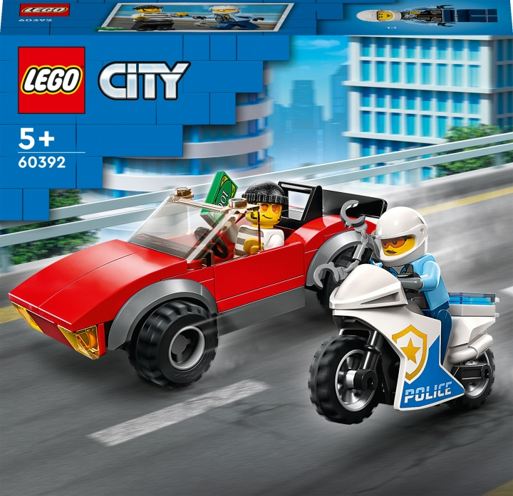 LEGO City Police 60392 - Police Bike Car Chase i gruppen LEGETØJ, BØRN & BABY / Legetøj / Bygge legesager / Lego hos TP E-commerce Nordic AB (C32775)