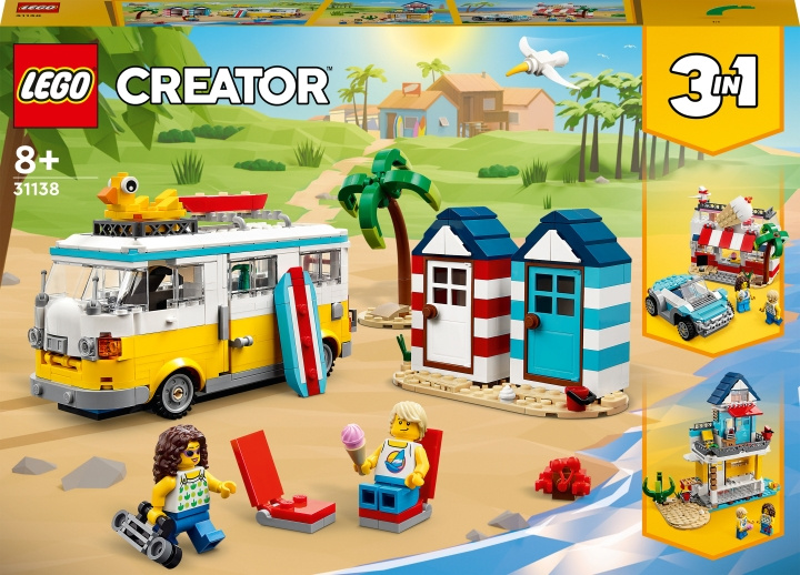 LEGO Creator 31138 - Beach Camper Van i gruppen LEGETØJ, BØRN & BABY / Legetøj / Bygge legesager / Lego hos TP E-commerce Nordic AB (C32782)