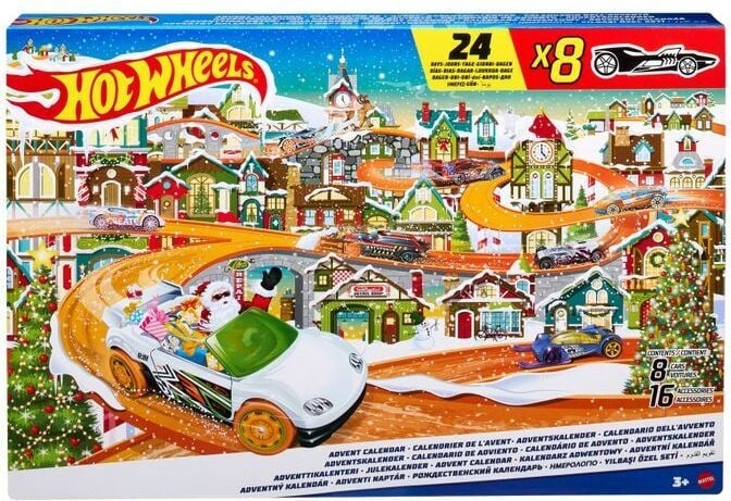 Hot Wheels - Julkalender, 2023 i gruppen LEGETØJ, BØRN & BABY / Legetøj / Advent kalendere hos TP E-commerce Nordic AB (C32966)