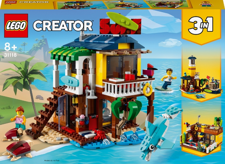 LEGO Creator 31118 - Surfer Beach House i gruppen LEGETØJ, BØRN & BABY / Legetøj / Bygge legesager / Lego hos TP E-commerce Nordic AB (C33308)