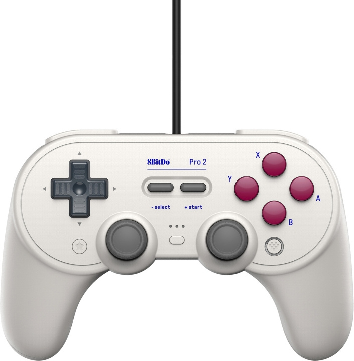 8BitDo Pro 2 Wired G Classic Edition Game Controller, Switch / PC i gruppen HJEMMEELEKTRONIK / Spilkonsoller og tilbehør / Nintendo Switch / Tilbehør hos TP E-commerce Nordic AB (C33339)