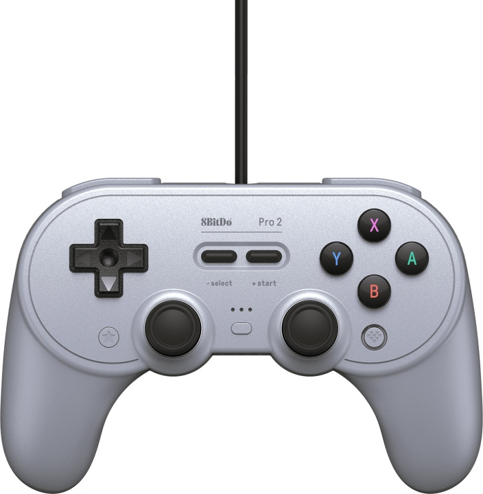 8BitDo Pro 2 Wired Gray Edition Game Controller Switch / PC i gruppen COMPUTERTILBEHØR / GAMING / Gamepad hos TP E-commerce Nordic AB (C33340)