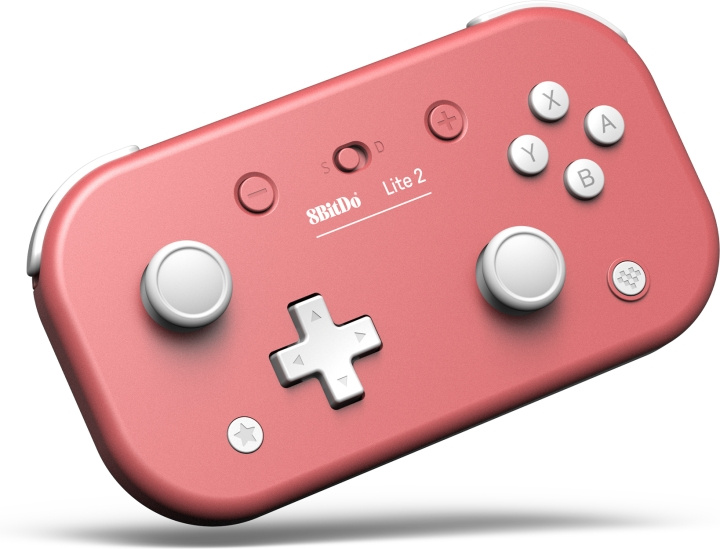 8BitDo Lite 2 Game Controller, Pink, Switch i gruppen HJEMMEELEKTRONIK / Spilkonsoller og tilbehør / Nintendo Switch / Tilbehør hos TP E-commerce Nordic AB (C33354)