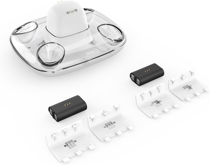 8BitDo Dual Charging Dock, white, Xbox i gruppen HJEMMEELEKTRONIK / Spilkonsoller og tilbehør / Xbox One hos TP E-commerce Nordic AB (C33401)