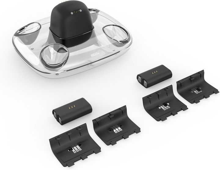 8Bitdo Dobbelt opladningsdock, sort, Xbox i gruppen HJEMMEELEKTRONIK / Spilkonsoller og tilbehør / Xbox One / Tilbehør hos TP E-commerce Nordic AB (C33402)