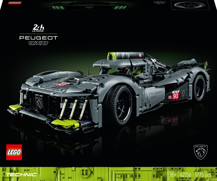 LEGO Technic 42156 - PEUGEOT 9X8 24H Le Mans Hybrid Hypercar i gruppen LEGETØJ, BØRN & BABY / Legetøj / Bygge legesager / Lego hos TP E-commerce Nordic AB (C33416)