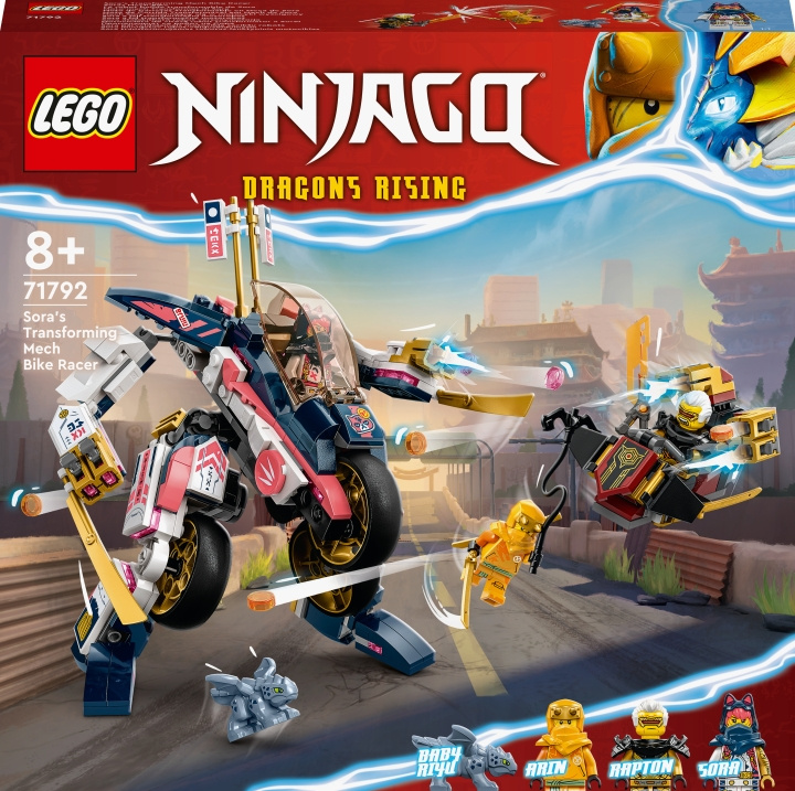 LEGO Ninjago 71792 - Sora\'s Transforming Mech Bike Racer i gruppen LEGETØJ, BØRN & BABY / Legetøj / Bygge legesager / Lego hos TP E-commerce Nordic AB (C33436)