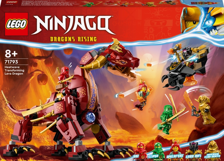 LEGO Ninjago 71793 - Heatwave Transforming Lava Dragon i gruppen LEGETØJ, BØRN & BABY / Legetøj / Bygge legesager / Lego hos TP E-commerce Nordic AB (C33437)