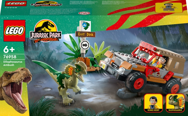 LEGO Jurassic World 76958 - Dilophosaurus Ambush i gruppen LEGETØJ, BØRN & BABY / Legetøj / Bygge legesager / Lego hos TP E-commerce Nordic AB (C33448)