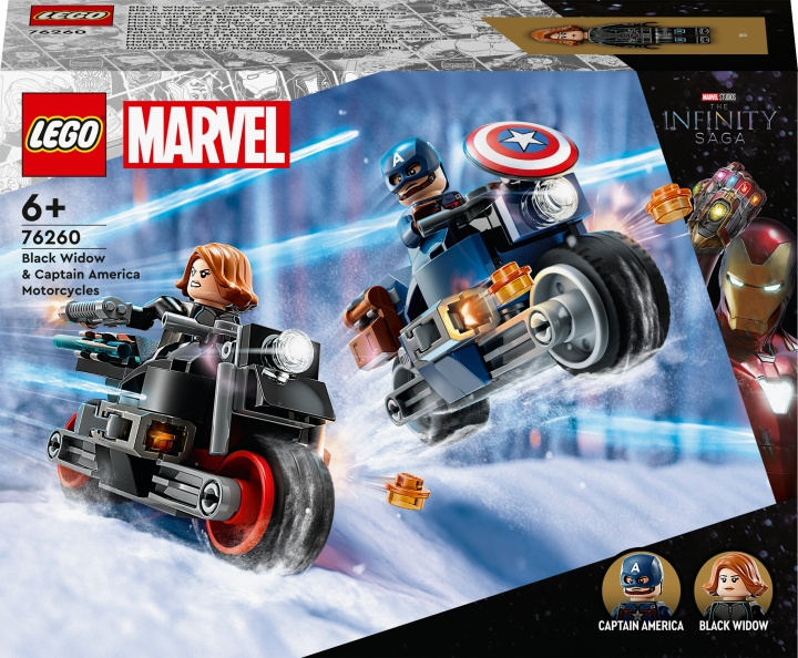 LEGO Super Heroes Marvel 76260 - Black Widow & Captain America Motorcycles i gruppen LEGETØJ, BØRN & BABY / Legetøj / Bygge legesager / Lego hos TP E-commerce Nordic AB (C33456)