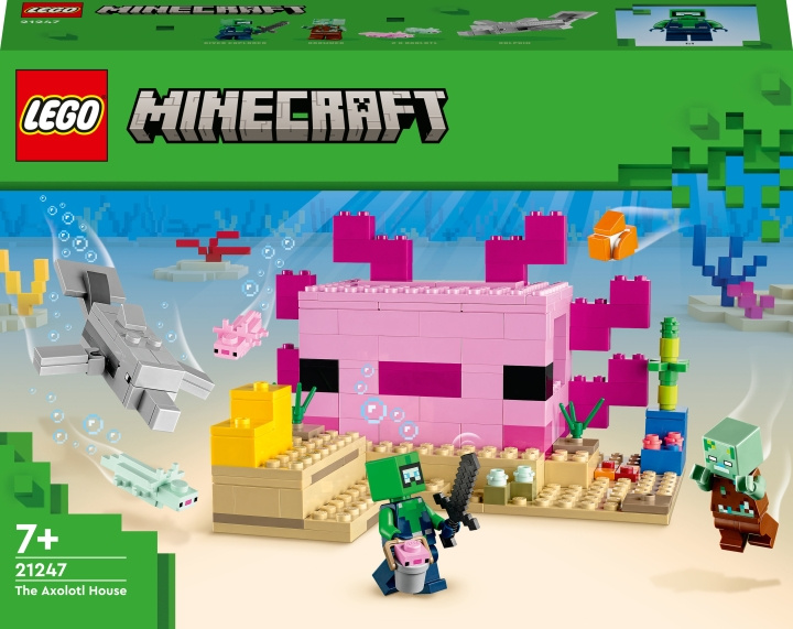 LEGO Minecraft 21247 - The Axolotl House i gruppen LEGETØJ, BØRN & BABY / Legetøj / Bygge legesager / Lego hos TP E-commerce Nordic AB (C33468)