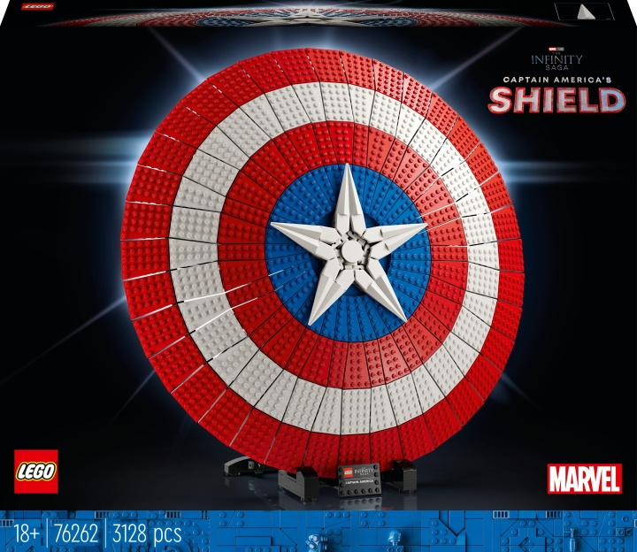 LEGO Super Heroes Marvel 76262 - Captain America\'s Shield i gruppen LEGETØJ, BØRN & BABY / Legetøj / Bygge legesager / Lego hos TP E-commerce Nordic AB (C33490)