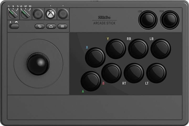 8BitDo Arcade Stick, Black, Xbox / PC i gruppen COMPUTERTILBEHØR / GAMING / Gamepad hos TP E-commerce Nordic AB (C33517)
