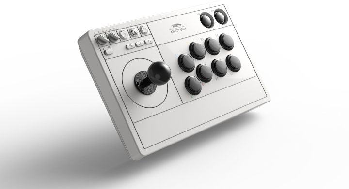 8BitDo Arcade Stick, White, Xbox / PC i gruppen COMPUTERTILBEHØR / GAMING / Gamepad hos TP E-commerce Nordic AB (C33518)