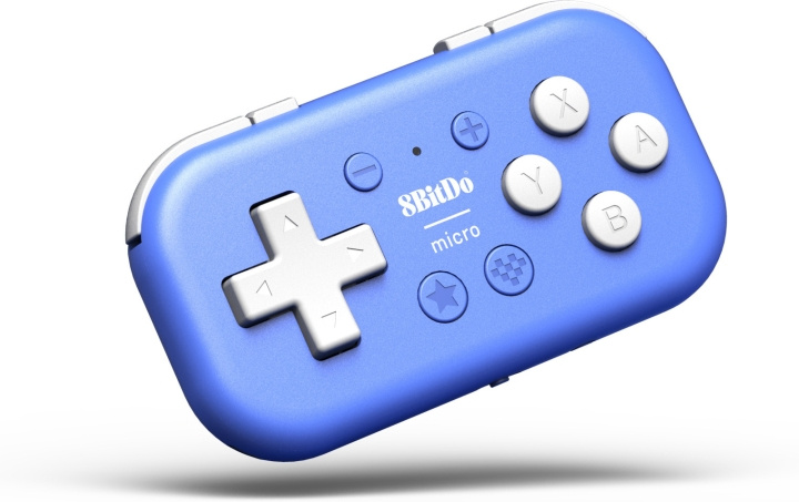 8BitDo Micro Bluetooth Gamepad, Blue, Switch / Android / Raspberry Pi i gruppen HJEMMEELEKTRONIK / Spilkonsoller og tilbehør / Nintendo Switch / Tilbehør hos TP E-commerce Nordic AB (C33525)
