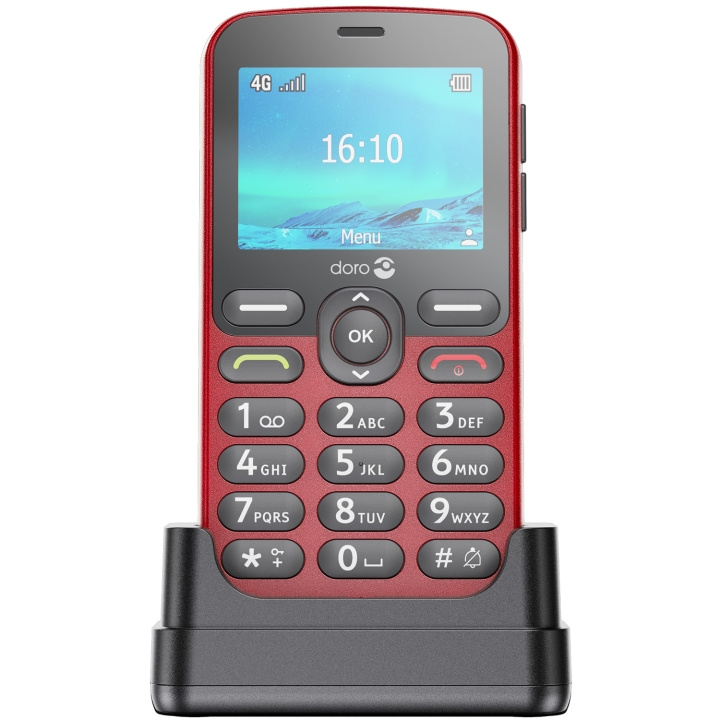 DORO 1881 4G Röd i gruppen SMARTPHONES & TABLETS / Mobiltelefoner & smartphones hos TP E-commerce Nordic AB (C33728)