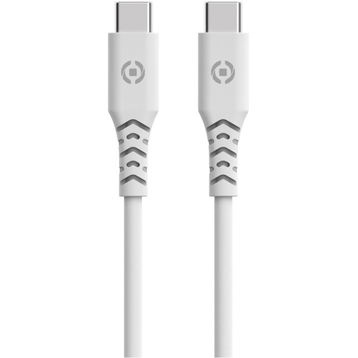 Celly Planet USB-C - USB-C-kabel 1,5m av 100% återvunnen plast Vit i gruppen SMARTPHONES & TABLETS / Opladere og kabler / Kabler / Kabler Type C hos TP E-commerce Nordic AB (C33793)