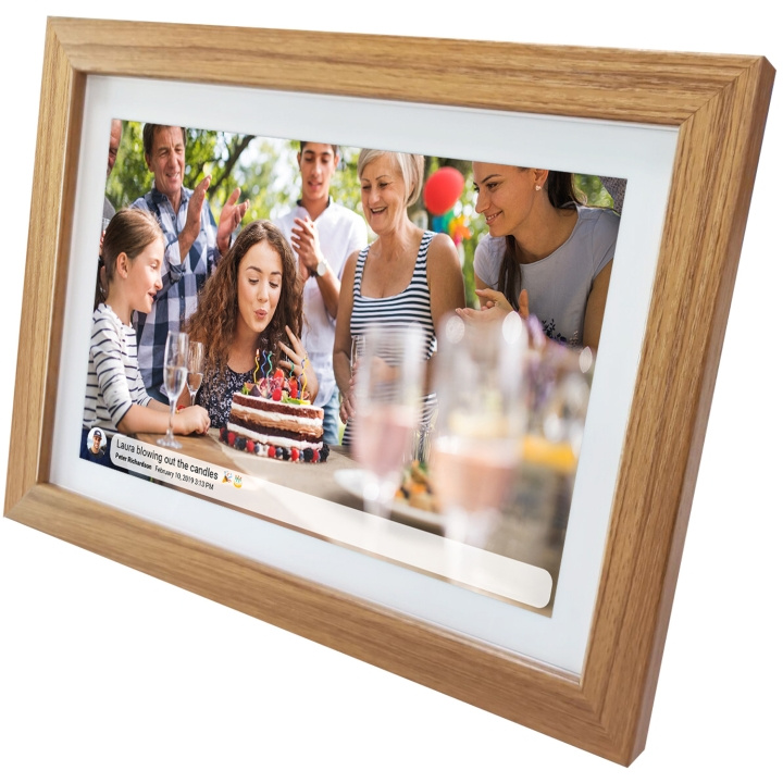 DENVER 15.6” FULL HD digital Wi-Fi photoframe with FRAMEO photo software Light wood i gruppen HJEMMEELEKTRONIK / Lyd & billede / Digitale fotorammer hos TP E-commerce Nordic AB (C33845)