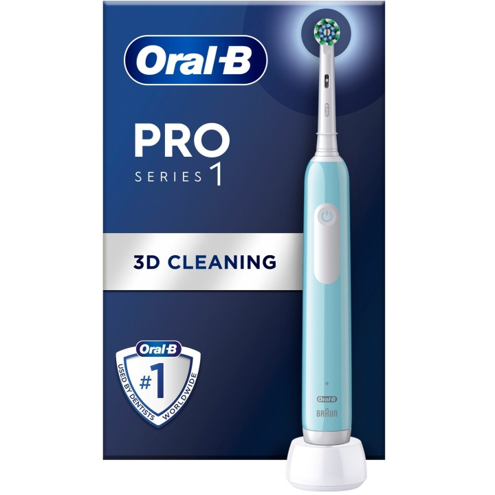 Oral B Eltandborste Pro1 Turquoise + Extra Refill i gruppen SKØNHED & HELSE / Oral pleje / Elektriske tandbørster hos TP E-commerce Nordic AB (C33846)