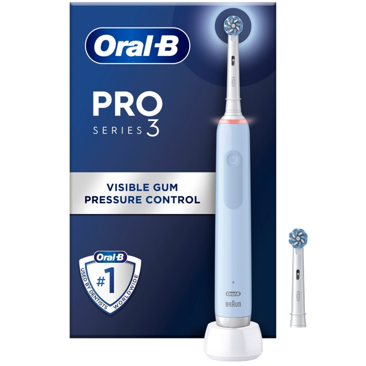 Oral B Eltandborste Pro3 Blue + Extra Refill i gruppen SKØNHED & HELSE / Oral pleje / Elektriske tandbørster hos TP E-commerce Nordic AB (C33854)