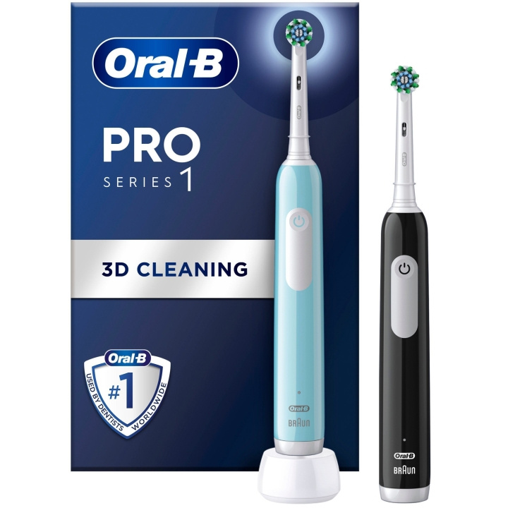 Oral B Eltandborste Pro1 Duo Black / Turquoise i gruppen SKØNHED & HELSE / Oral pleje / Elektriske tandbørster hos TP E-commerce Nordic AB (C33857)