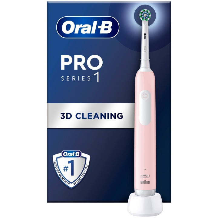 Oral B Eltandborste Pro1 Pink + Extra Refill i gruppen SKØNHED & HELSE / Oral pleje / Elektriske tandbørster hos TP E-commerce Nordic AB (C33858)