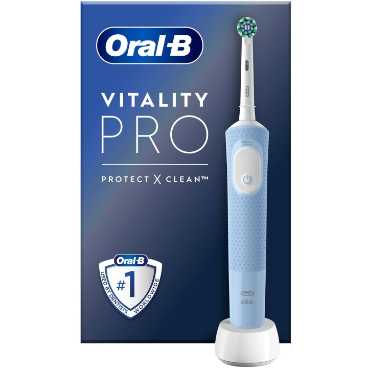 Oral B Eltandborste Vitality Pro Vapor Blue CA HBOX i gruppen SKØNHED & HELSE / Oral pleje / Elektriske tandbørster hos TP E-commerce Nordic AB (C33860)