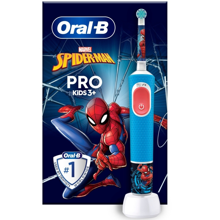 Oral B Eltandborste Vitality Pro Kids Spiderman HBOX i gruppen SKØNHED & HELSE / Oral pleje / Elektriske tandbørster hos TP E-commerce Nordic AB (C33861)