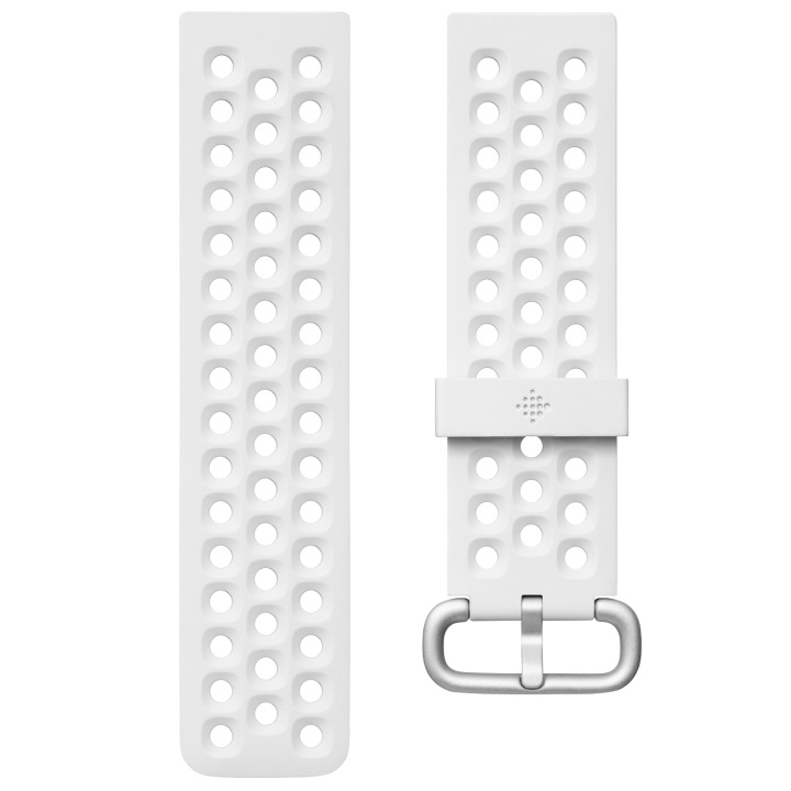 Fitbit Versa/Versa 2 Sportarmband Vit (L) i gruppen SPORT, FRITID & HOBBY / Smartwatch & Aktivitetsmåler / Tilbehør hos TP E-commerce Nordic AB (C33900)