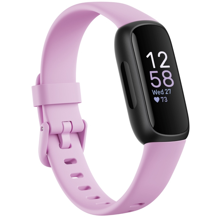Fitbit Inspire 3, Black/Lilac Bliss i gruppen SPORT, FRITID & HOBBY / Smartwatch & Aktivitetsmåler / Aktivitetsarmbånd hos TP E-commerce Nordic AB (C33909)