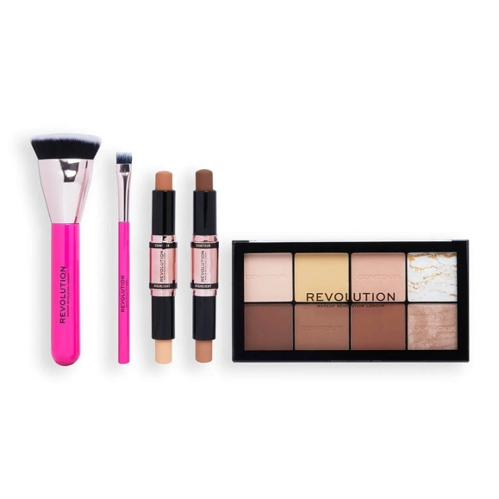 Makeup Revolution All About The Contour Gift Set i gruppen SKØNHED & HELSE / Gaveæske / Gaveæske til hende hos TP E-commerce Nordic AB (C33935)