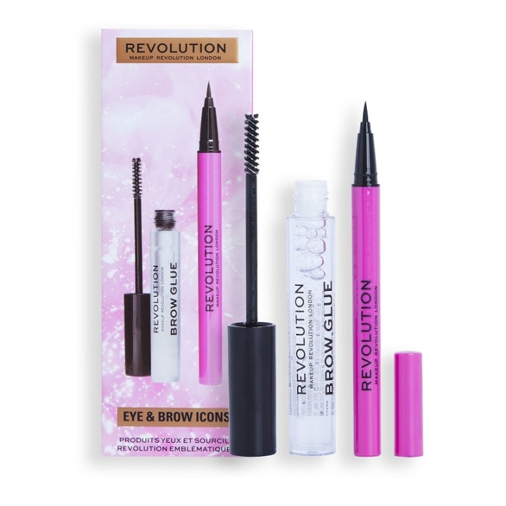 Makeup Revolution Eye & Brow Icons Gift Set i gruppen SKØNHED & HELSE / Gaveæske / Gaveæske til hende hos TP E-commerce Nordic AB (C33943)