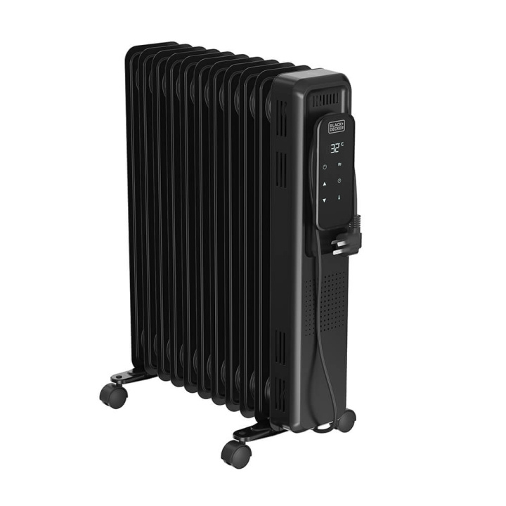 BLACK+DECKER Olieradiator Digital 2500W Sort i gruppen HJEM, HUS & HAVE / Ventilator & Klima apparater / Radiatorer hos TP E-commerce Nordic AB (C34651)