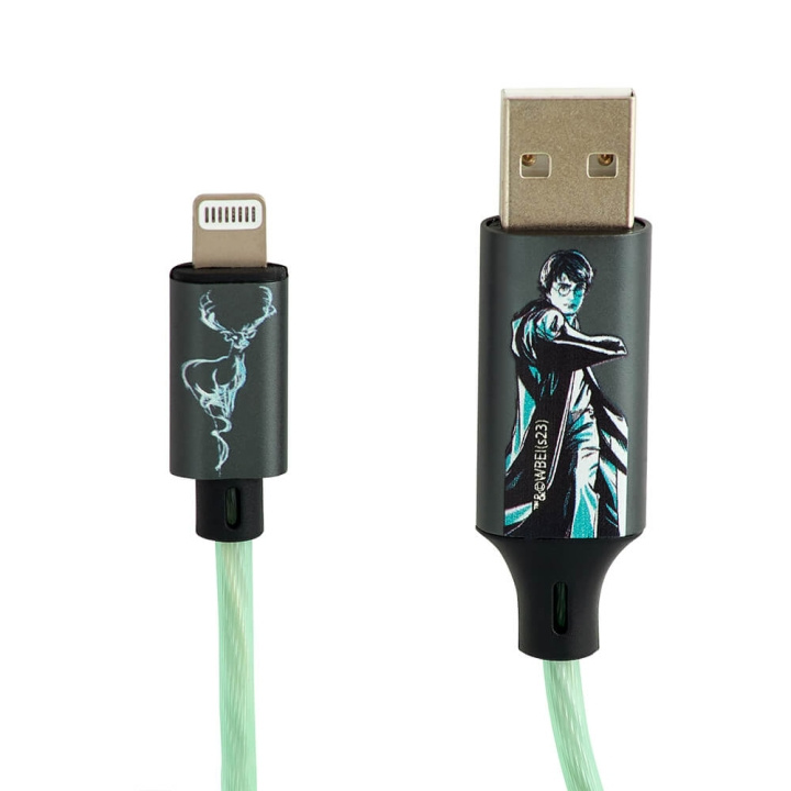 Harry Potter USB A til Lightning Light-Up 1,2m MFI Patronus i gruppen SMARTPHONES & TABLETS / Opladere og kabler / Kabler / Kabler Lightning hos TP E-commerce Nordic AB (C34660)