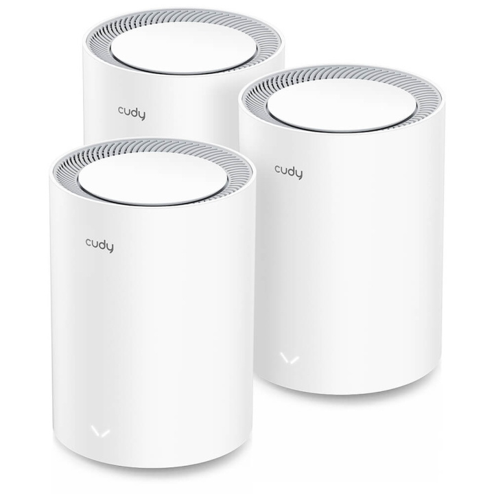 CUDY Mesh Solution M1800 3-pack AX1800 Gigabit Wi-Fi 6 2.5G i gruppen COMPUTERTILBEHØR / Netværk / Mesh netværk hos TP E-commerce Nordic AB (C34667)