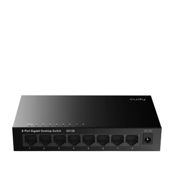 CUDY Switch GS108 8-port Gigabit i gruppen COMPUTERTILBEHØR / Netværk / Switches hos TP E-commerce Nordic AB (C34681)
