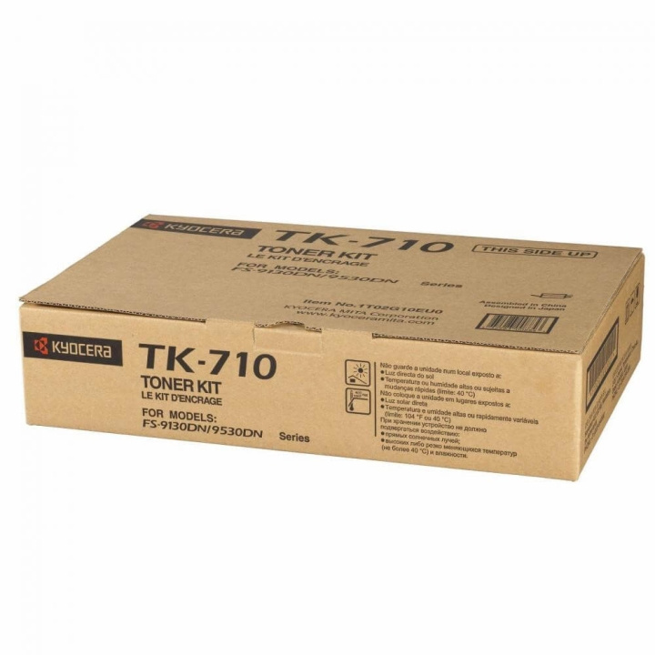 Kyocera Toner 1T02G10EU0 TK-710 Svart i gruppen COMPUTERTILBEHØR / Printere og tilbehør / Blæk og toner / Toner / Kyocera hos TP E-commerce Nordic AB (C34820)