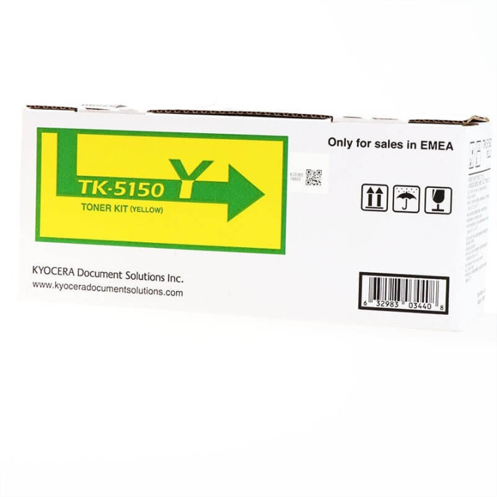 Kyocera Toner 1T02NSANL0 TK-5150 Gul i gruppen COMPUTERTILBEHØR / Printere og tilbehør / Blæk og toner / Toner / Kyocera hos TP E-commerce Nordic AB (C34864)