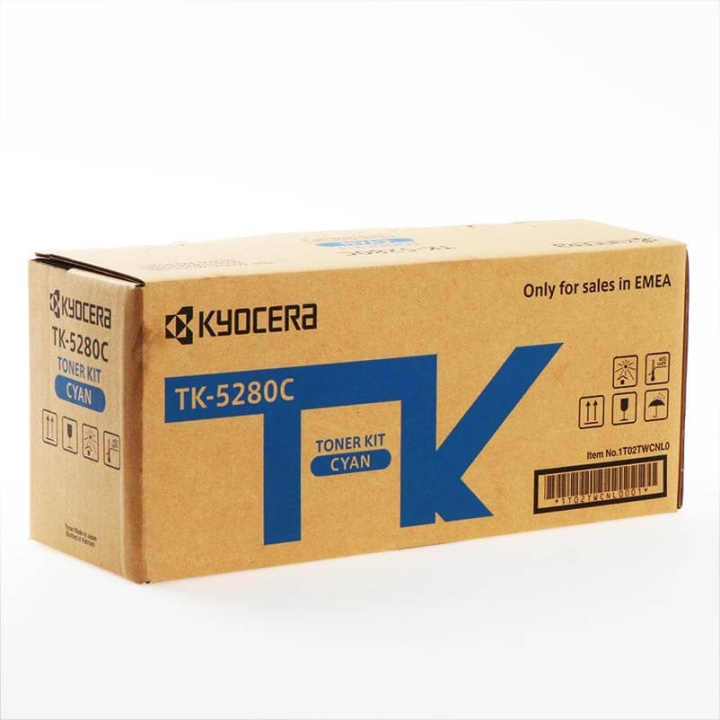 Kyocera Toner 1T02TWCNL0 TK-5280 Cyan i gruppen COMPUTERTILBEHØR / Printere og tilbehør / Blæk og toner / Toner / Kyocera hos TP E-commerce Nordic AB (C34902)